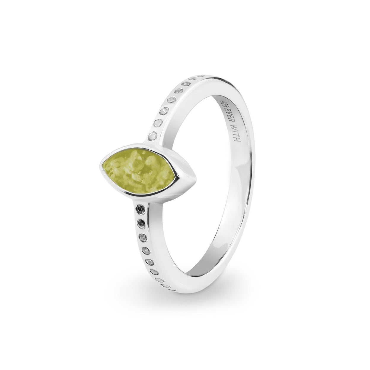 Load image into Gallery viewer, EverWith Ladies Deco Memorial Ashes Ring with Fine Crystals