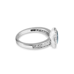 EverWith Ladies Radiance Memorial Ashes Ring with Fine Crystals