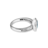 EverWith Ladies Radiance Memorial Ashes Ring with Fine Crystals