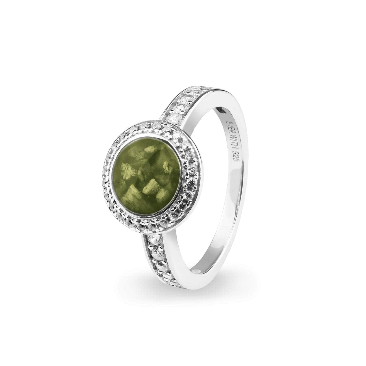 Load image into Gallery viewer, EverWith Ladies Radiance Memorial Ashes Ring with Fine Crystals