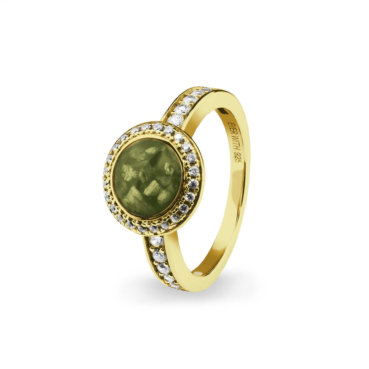 Load image into Gallery viewer, EverWith Ladies Radiance Memorial Ashes Ring with Fine Crystals