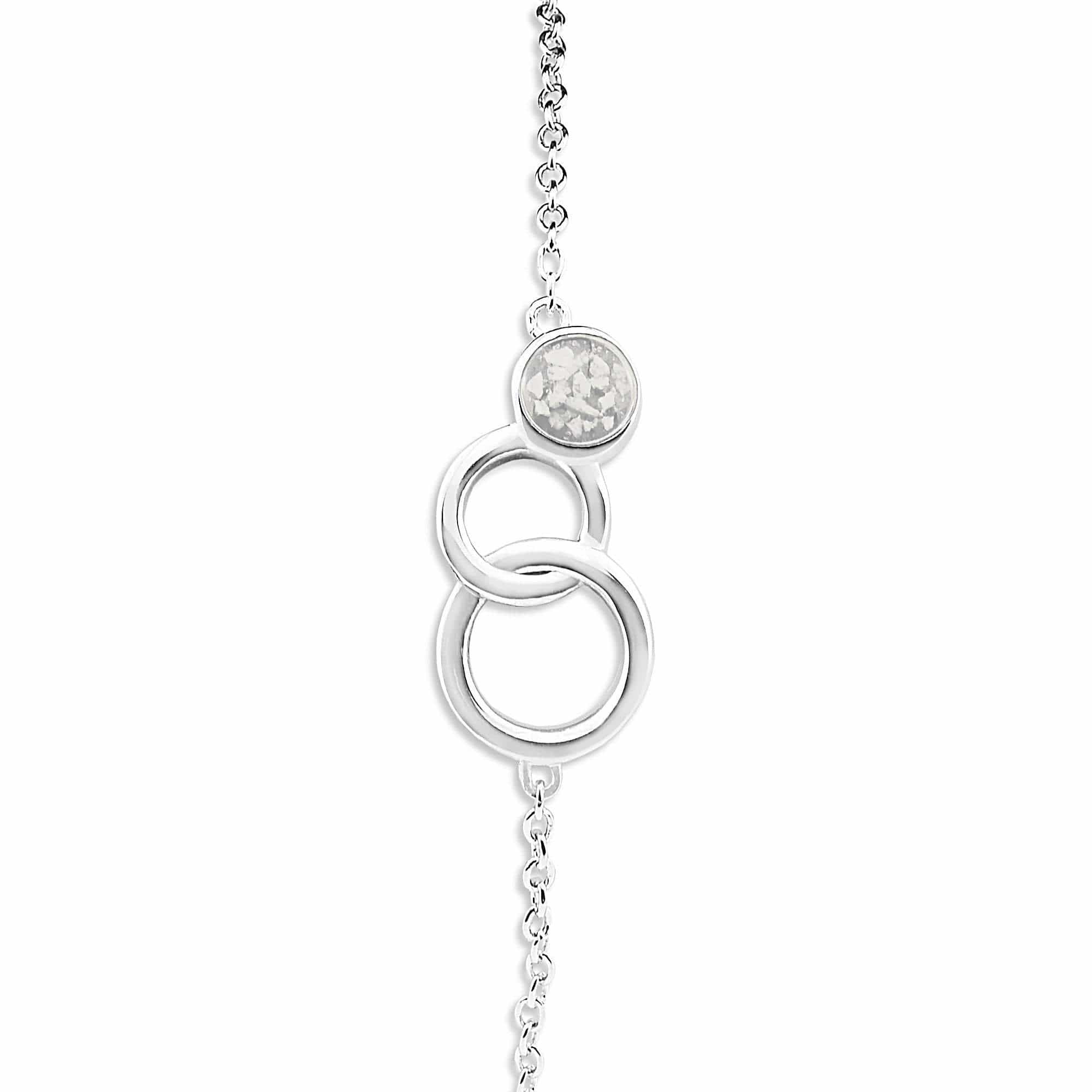 EverWith Ladies Praise Memorial Ashes Bracelet White