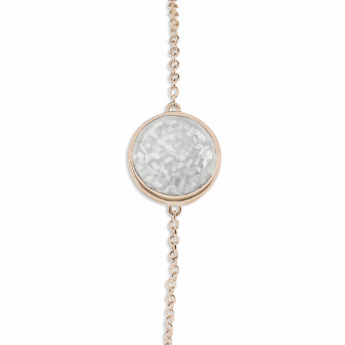 EverWith Ladies Classic Round Memorial Ashes Bracelet