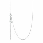 EverWith Single Curb Diamond Cut Chain 9k White Gold
