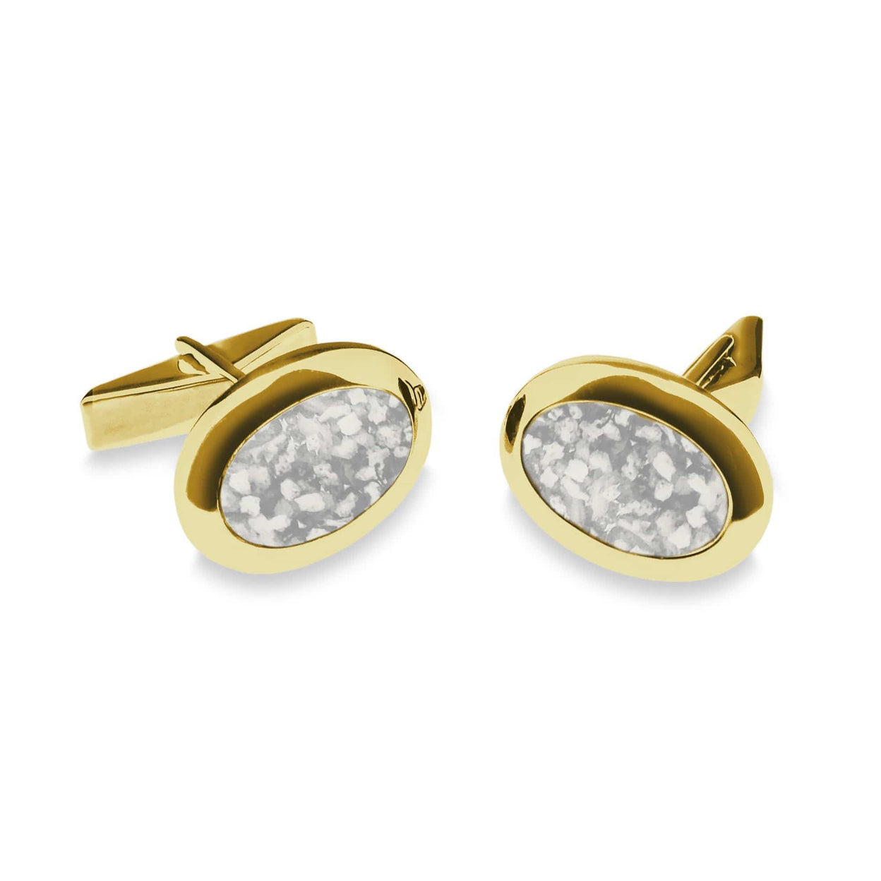 Load image into Gallery viewer, EverWith Gents Oval Memorial Ashes Cufflinks