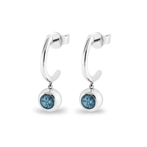 EverWith Ladies Rondure Crescent Memorial Ashes Earrings