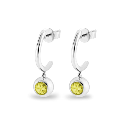 EverWith Ladies Rondure Crescent Memorial Ashes Earrings