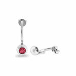 EverWith Ladies Rondure Crescent Memorial Ashes Earrings