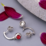 EverWith Ladies Rondure Crescent Memorial Ashes Earrings