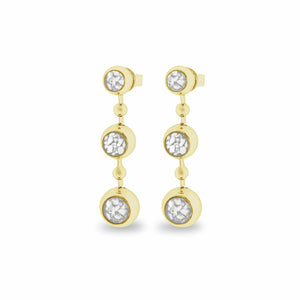 EverWith Ladies Rondure Array Triple Drop Memorial Ashes Earrings