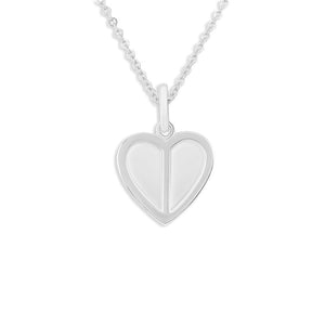 EverWith Engraved Half Heart Handprint or Footprint Memorial Pendant