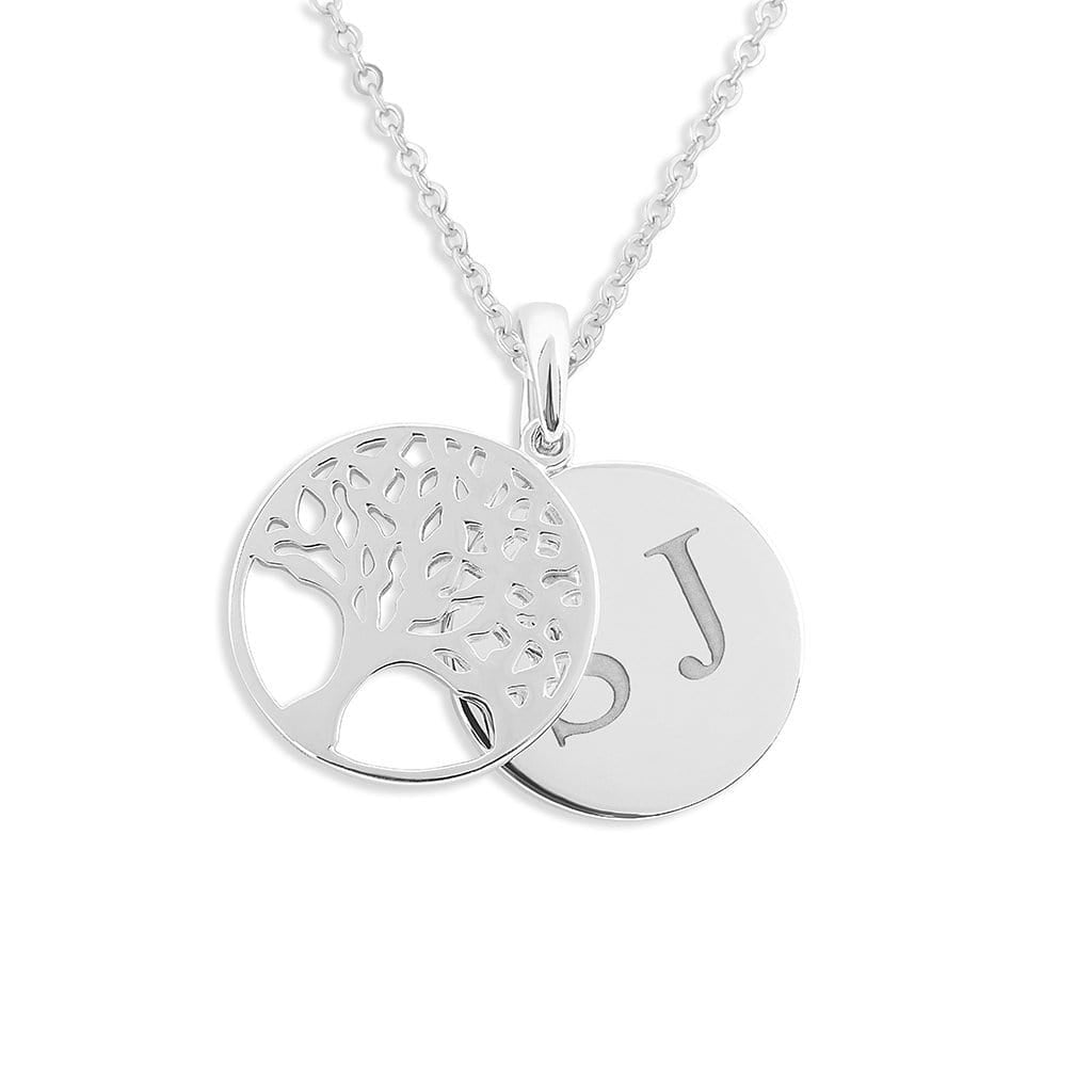 Load image into Gallery viewer, EverWith Engraved Tree of Life Discreet Messaging Memorial Standard Engraving Pendant