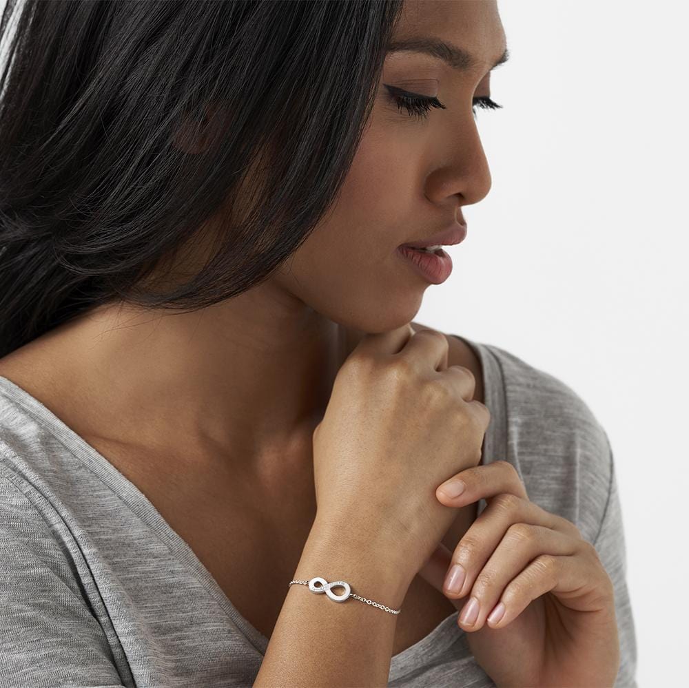 EverWith Engraved Infinity Standard Engraving Memorial Bracelet