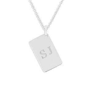 EverWith Engraved Love Tag Standard Engraving Memorial Pendant with Fine Crystals