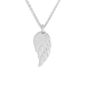 EverWith Engraved Wing Handwriting Memorial Pendant