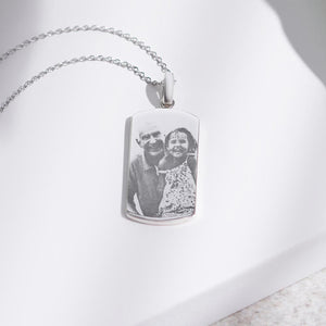 EverWith Engraved Tag Photo Engraving Memorial Pendant