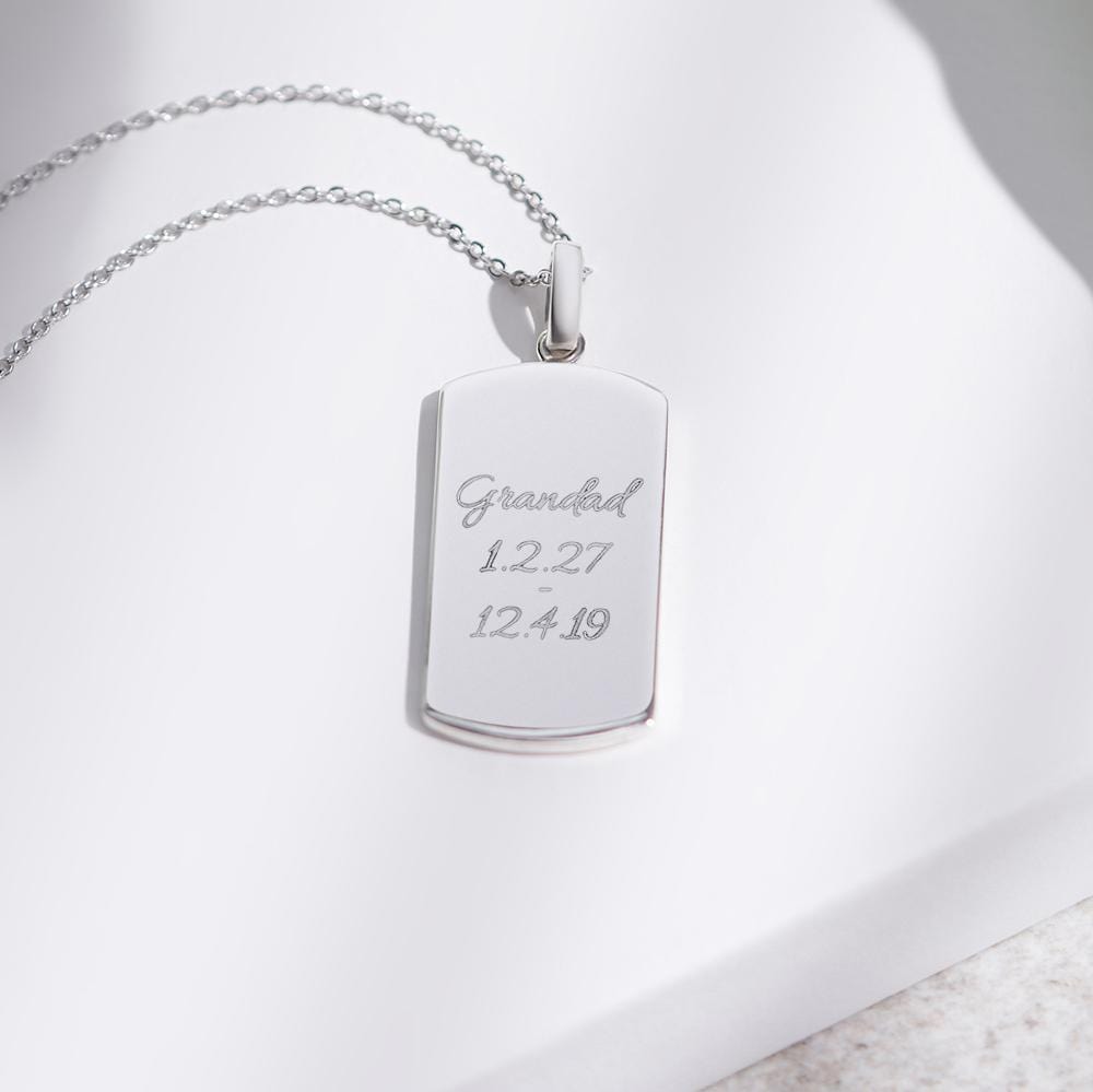 Load image into Gallery viewer, EverWith Engraved Tag Standard Engraving Memorial Pendant