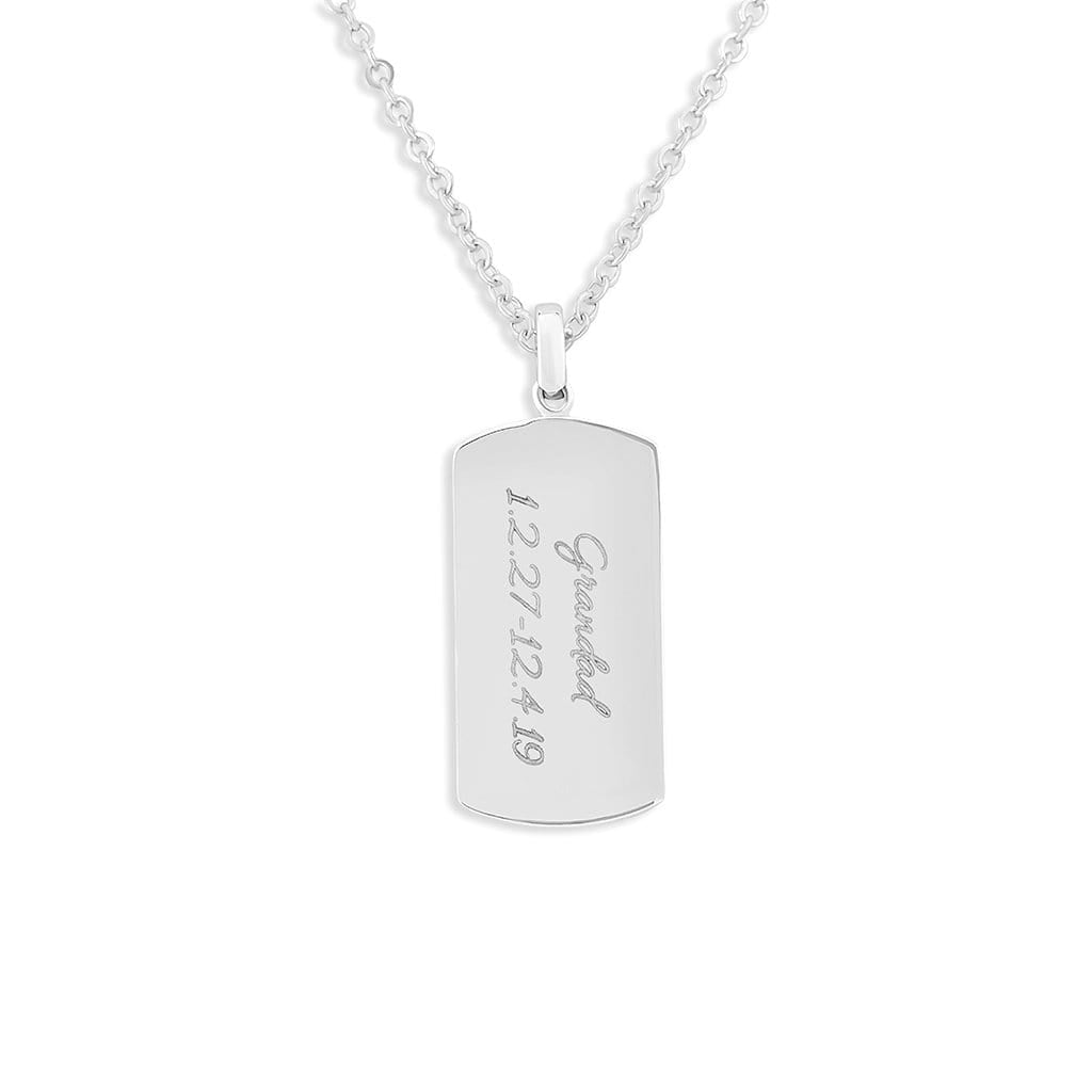 Load image into Gallery viewer, EverWith Engraved Tag Standard Engraving Memorial Pendant