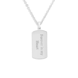 EverWith Engraved Tag Standard Engraving Memorial Pendant