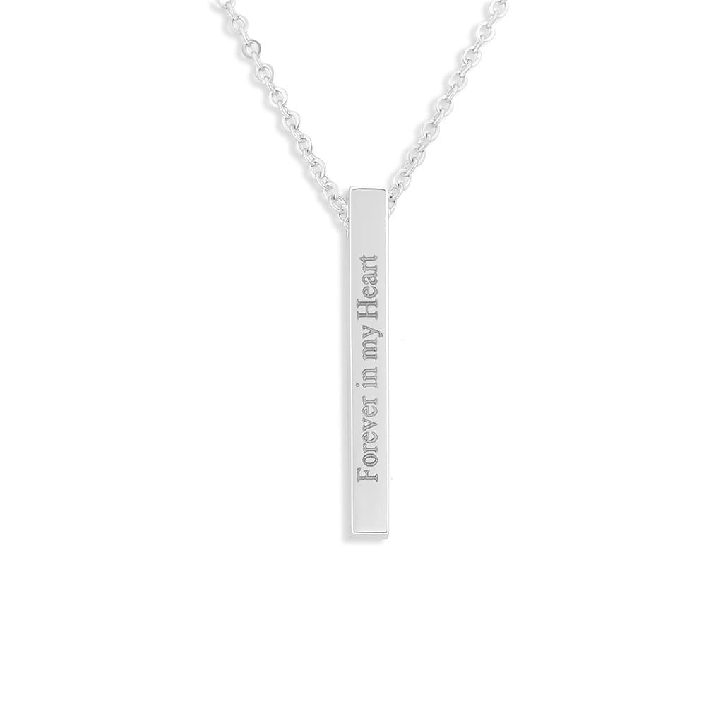 Load image into Gallery viewer, EverWith Engraved Long Bar Memorial Standard Engraving Pendant