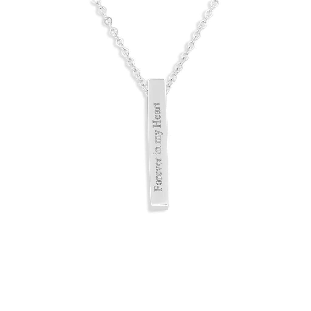 Load image into Gallery viewer, EverWith Engraved Short Bar Standard Engraving Memorial Pendant