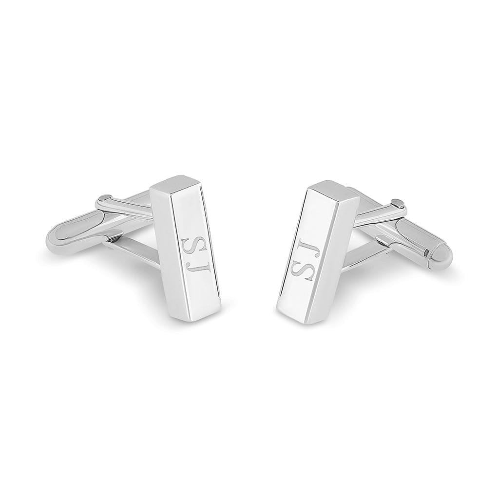 Load image into Gallery viewer, EverWith Engraved Bar Standard Engraving Memorial Cufflinks