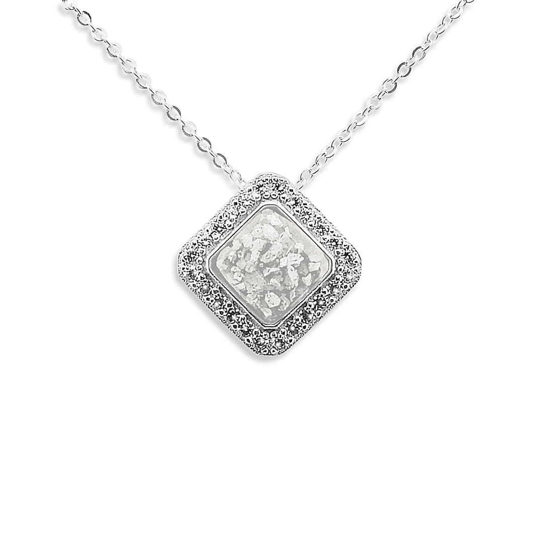 EverWith Ladies Bless Memorial Ashes Pendant with Fine Crystals