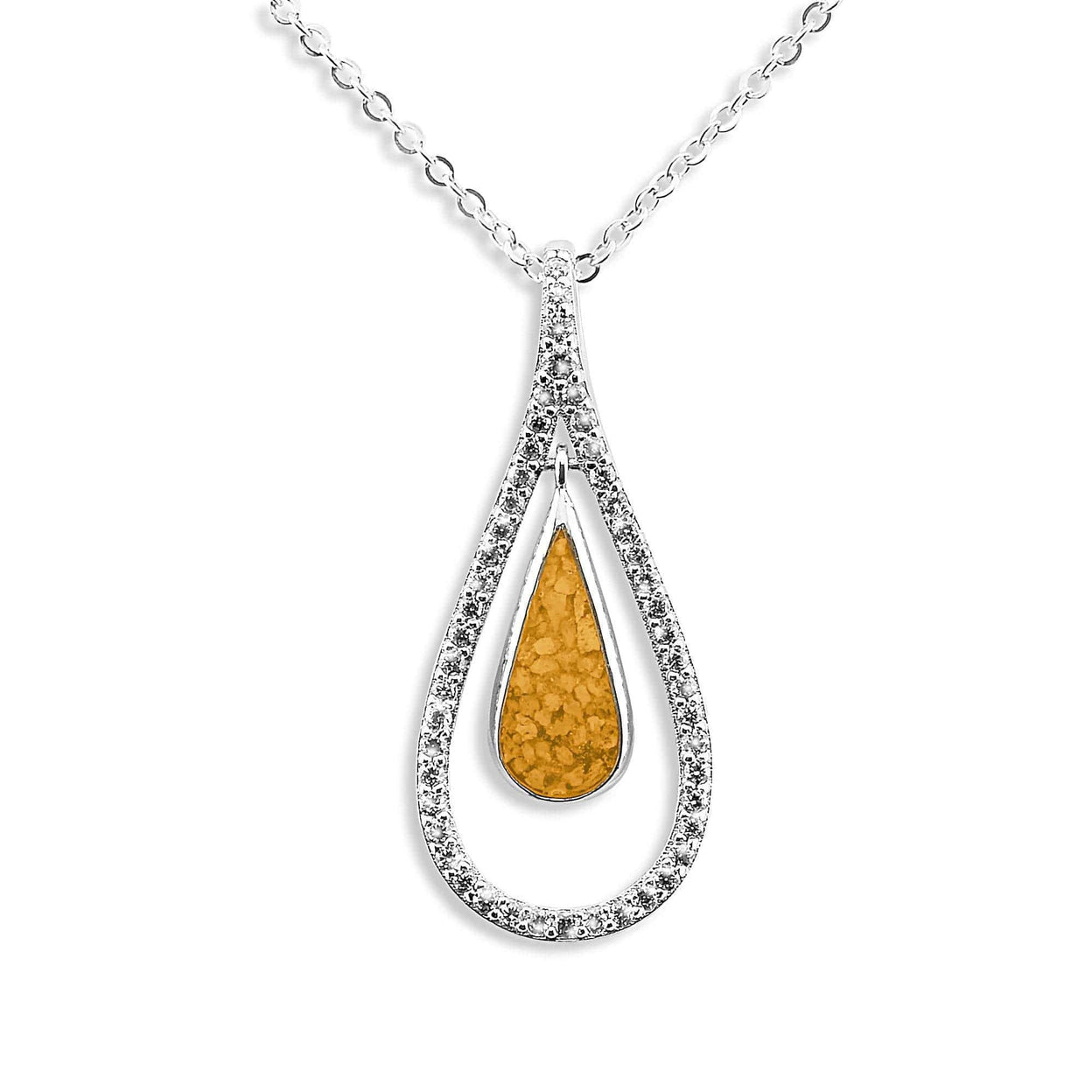 Load image into Gallery viewer, EverWith Ladies Teardrop Memorial Ashes Pendant