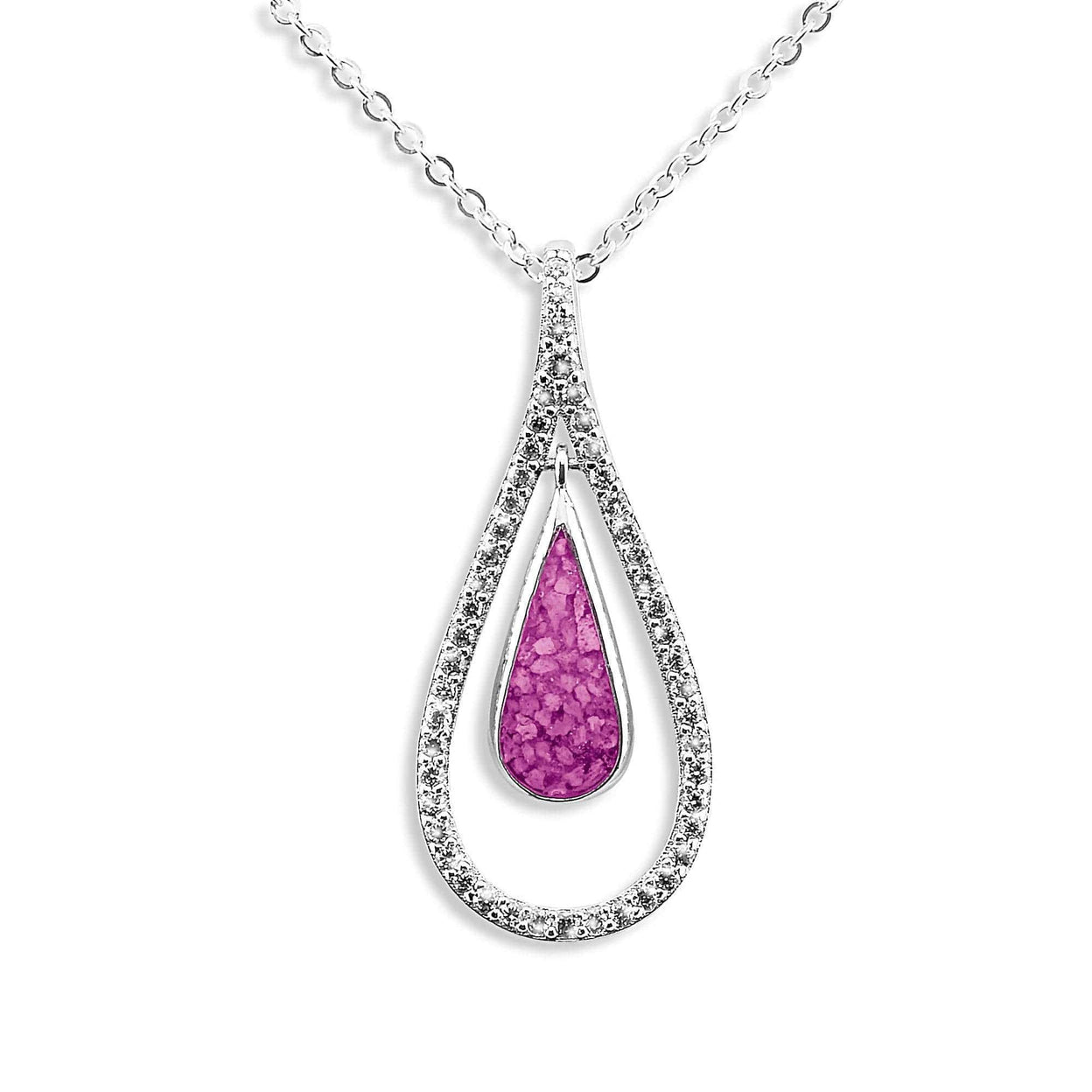 Load image into Gallery viewer, EverWith Ladies Teardrop Memorial Ashes Pendant