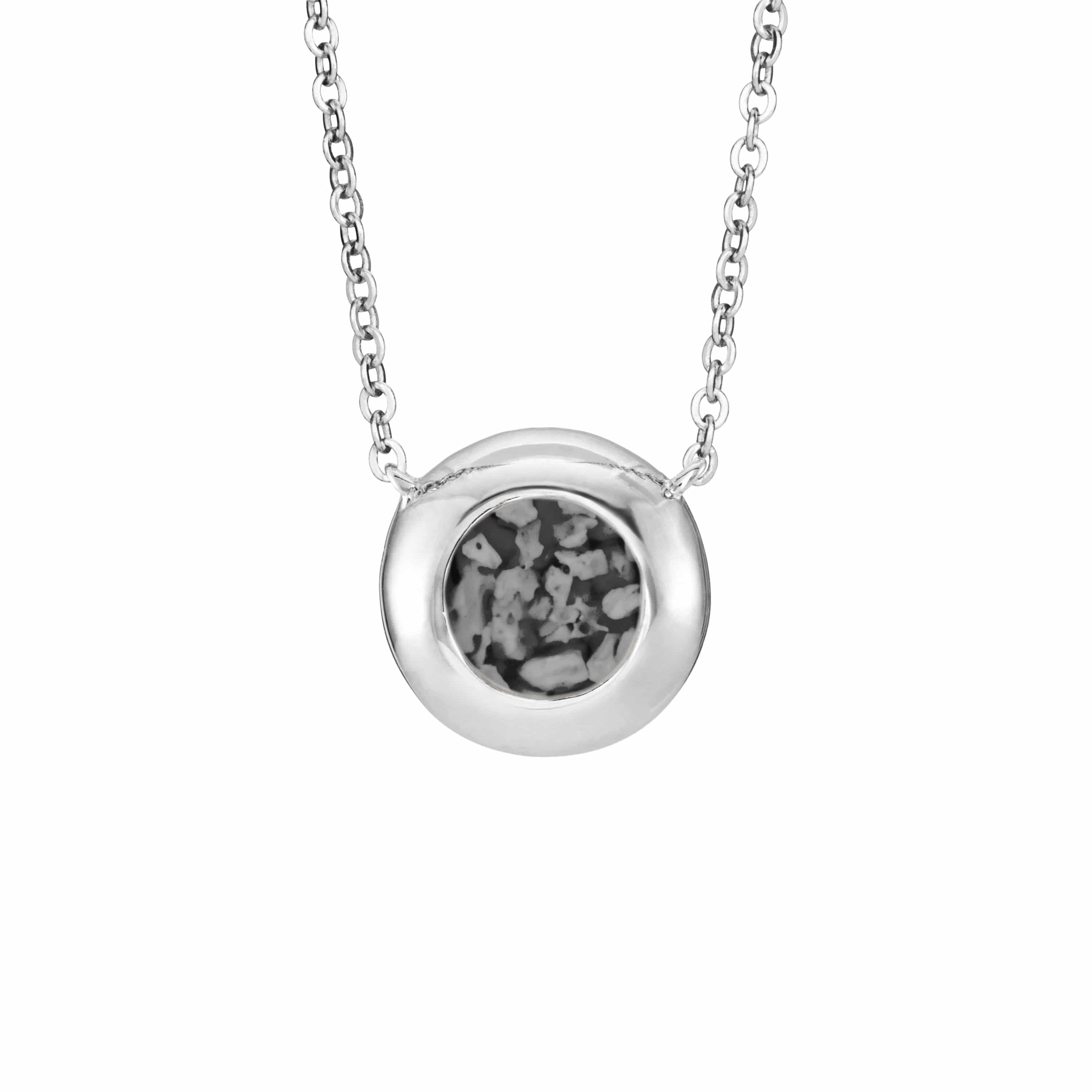 EverWith Ladies Rondure Memorial Ashes Necklace Black