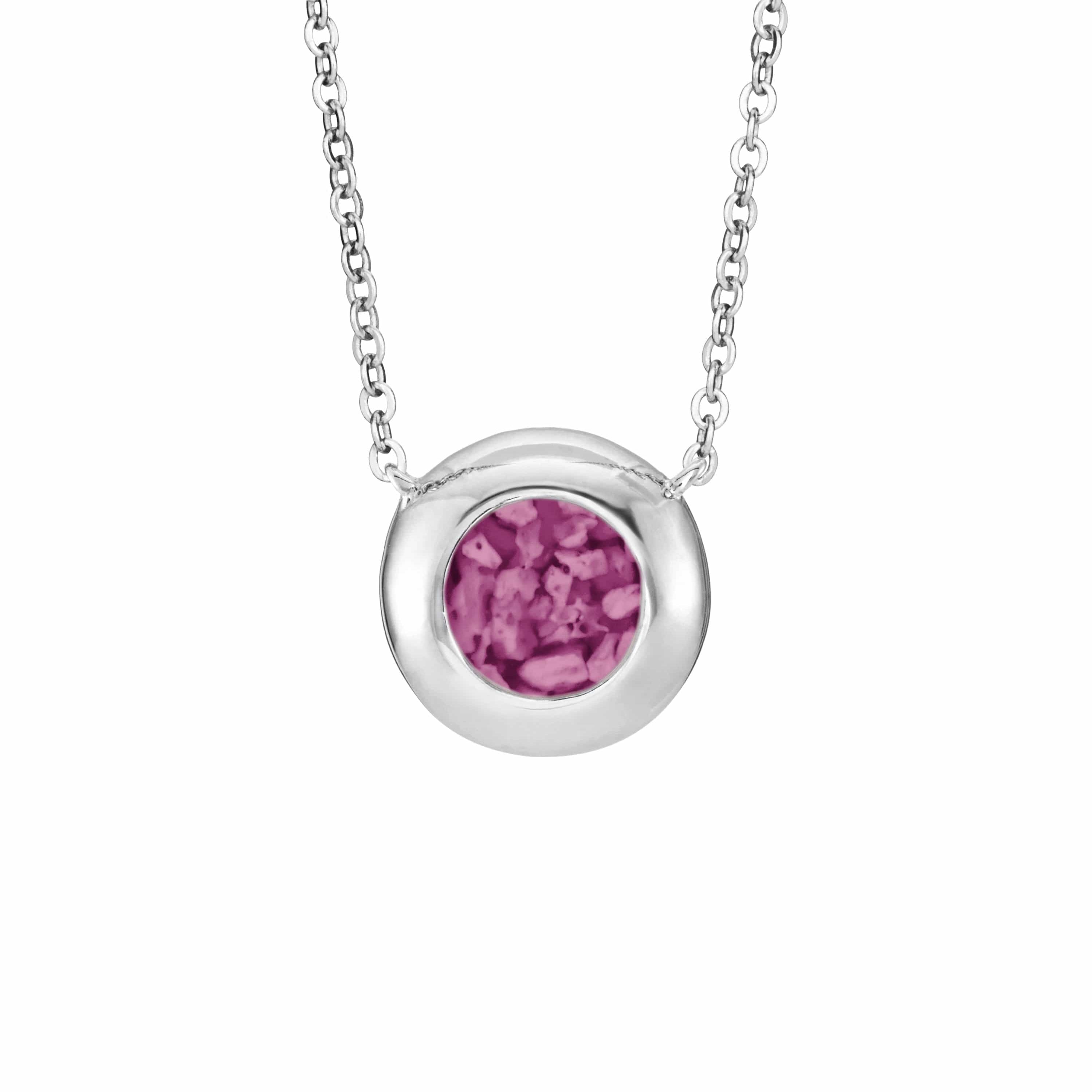 EverWith Ladies Rondure Memorial Ashes Necklace Violet