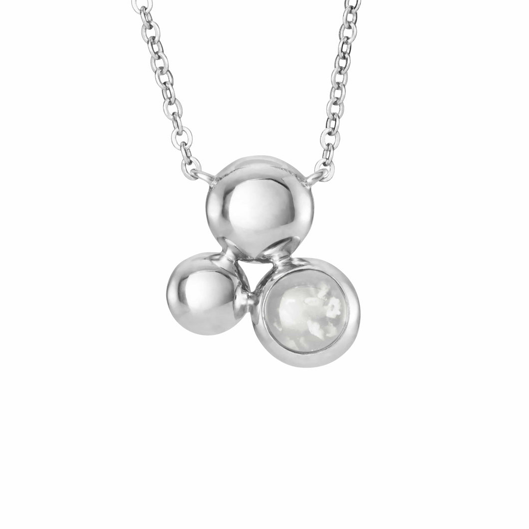 EverWith Ladies Rondure Array Memorial Ashes Necklace