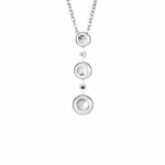 EverWith Ladies Rondure Triple Drop Memorial Ashes Necklace