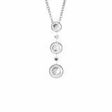 EverWith Ladies Rondure Triple Drop Memorial Ashes Necklace