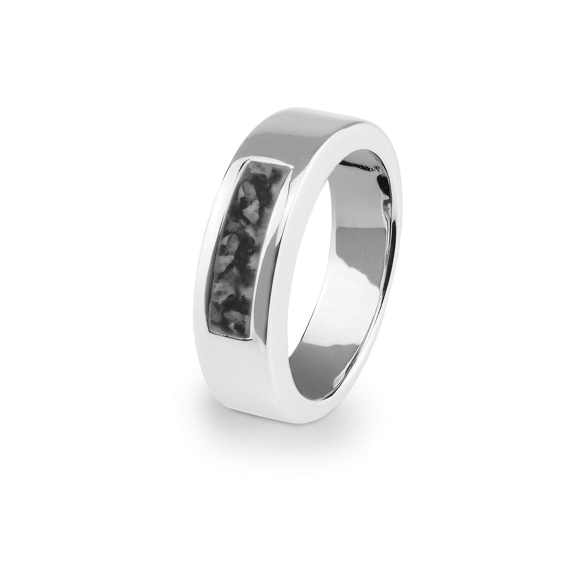EverWith Unisex Pure Memorial Ashes Ring Black