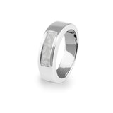 EverWith Unisex Pure Memorial Ashes Ring White
