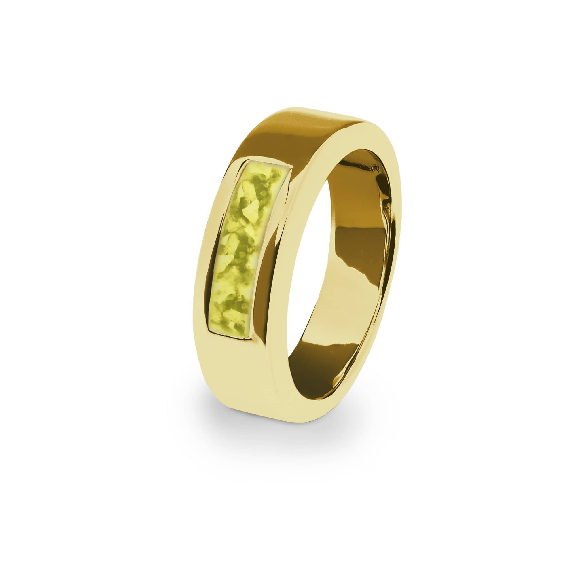 EverWith Unisex Pure Memorial Ashes Ring 9k Yellow Gold Yellow