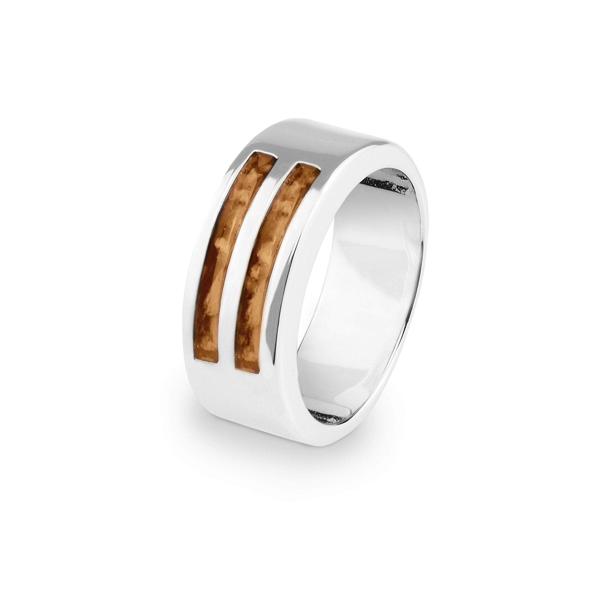EverWith Gents Traditional Memorial Ashes Ring Orange
