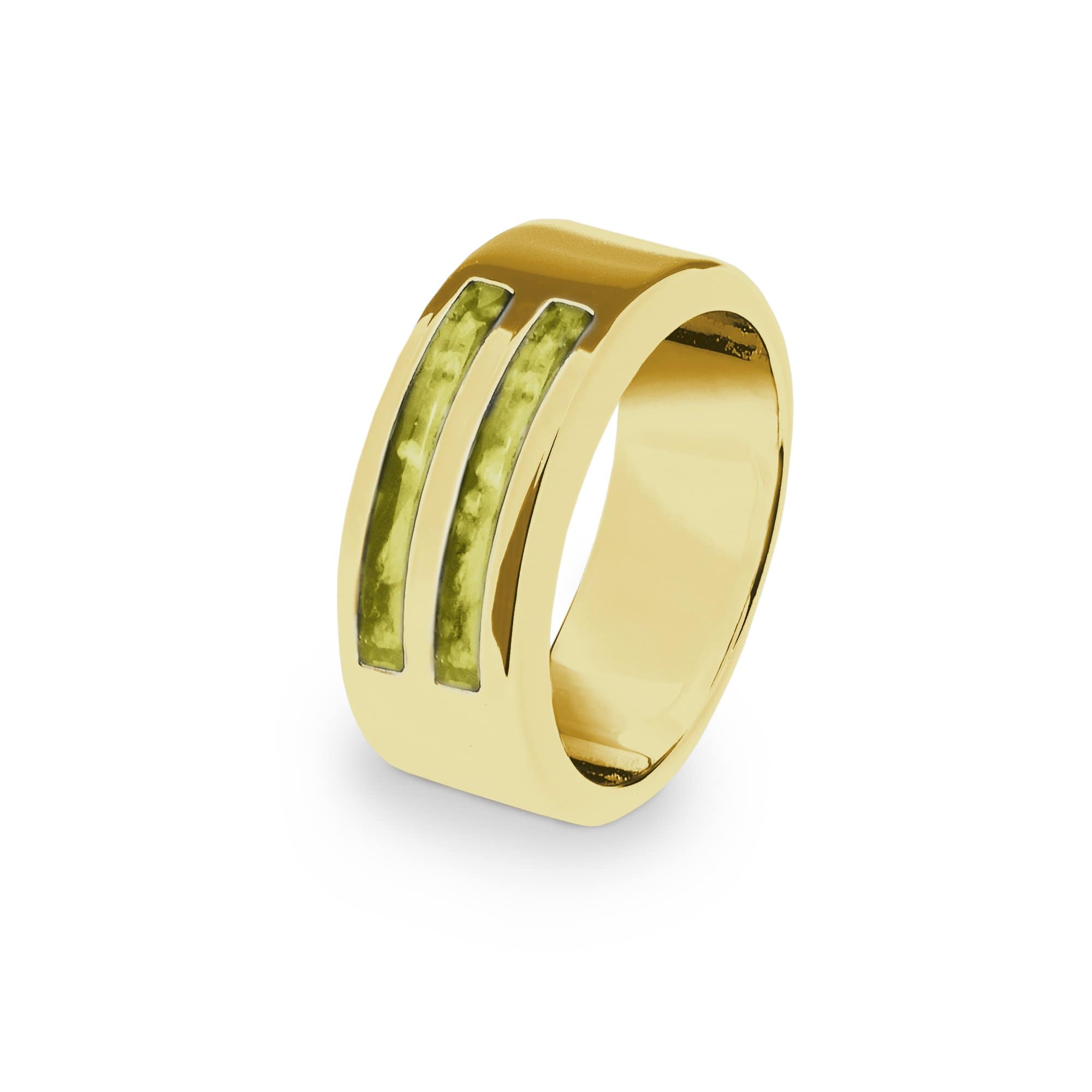 EverWith Gents Traditional Memorial Ashes Ring 9k Yellow Gold Yellow