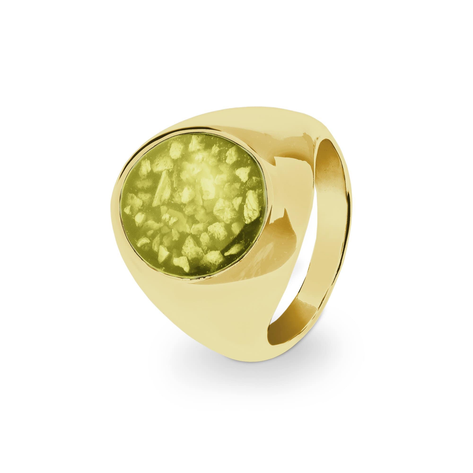 EverWith Gents Signet Memorial Ashes Ring 9k Yellow Gold Yellow
