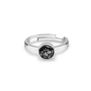 EverWith Ladies Multisize Round Memorial Ashes Ring