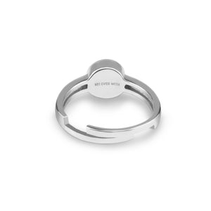 EverWith Ladies Multisize Round Memorial Ashes Ring