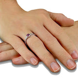 EverWith Ladies Peace Memorial Ashes Ring with Fine Crystals