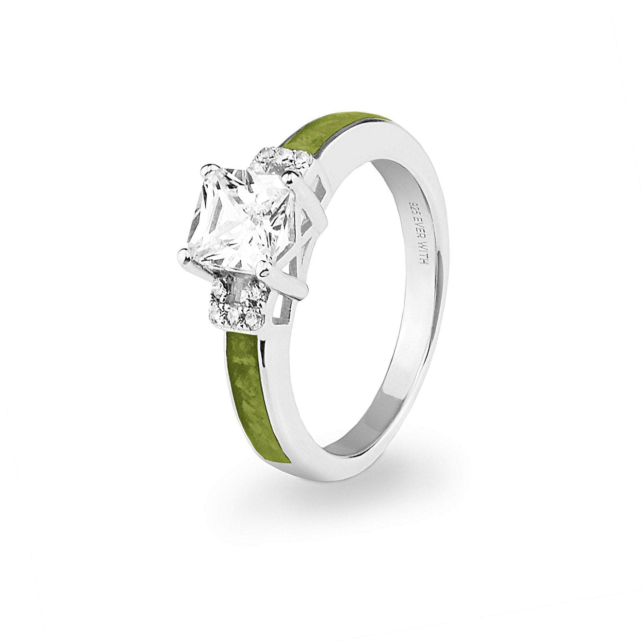 Load image into Gallery viewer, EverWith Ladies Honour Memorial Ashes Ring with Fine Crystals