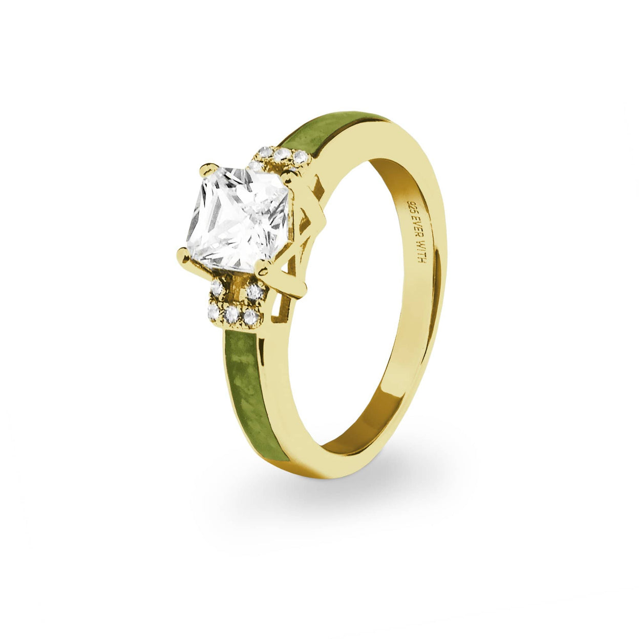 Load image into Gallery viewer, EverWith Ladies Honour Memorial Ashes Ring with Fine Crystals