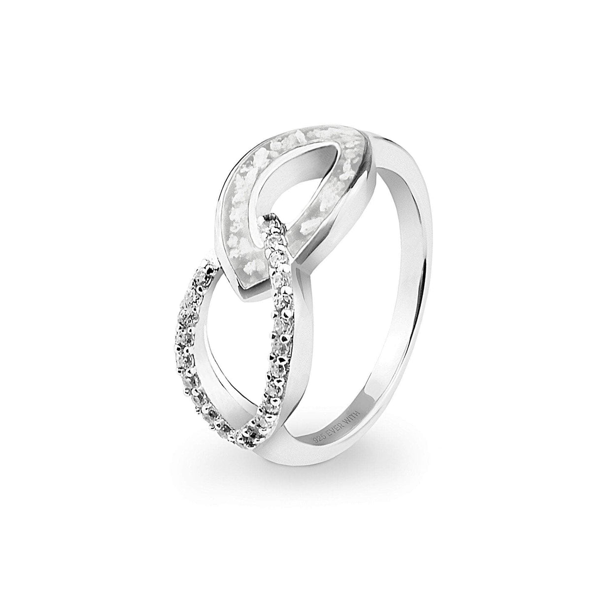 Load image into Gallery viewer, EverWith Ladies Unity Memorial Ashes Ring with Fine Crystals