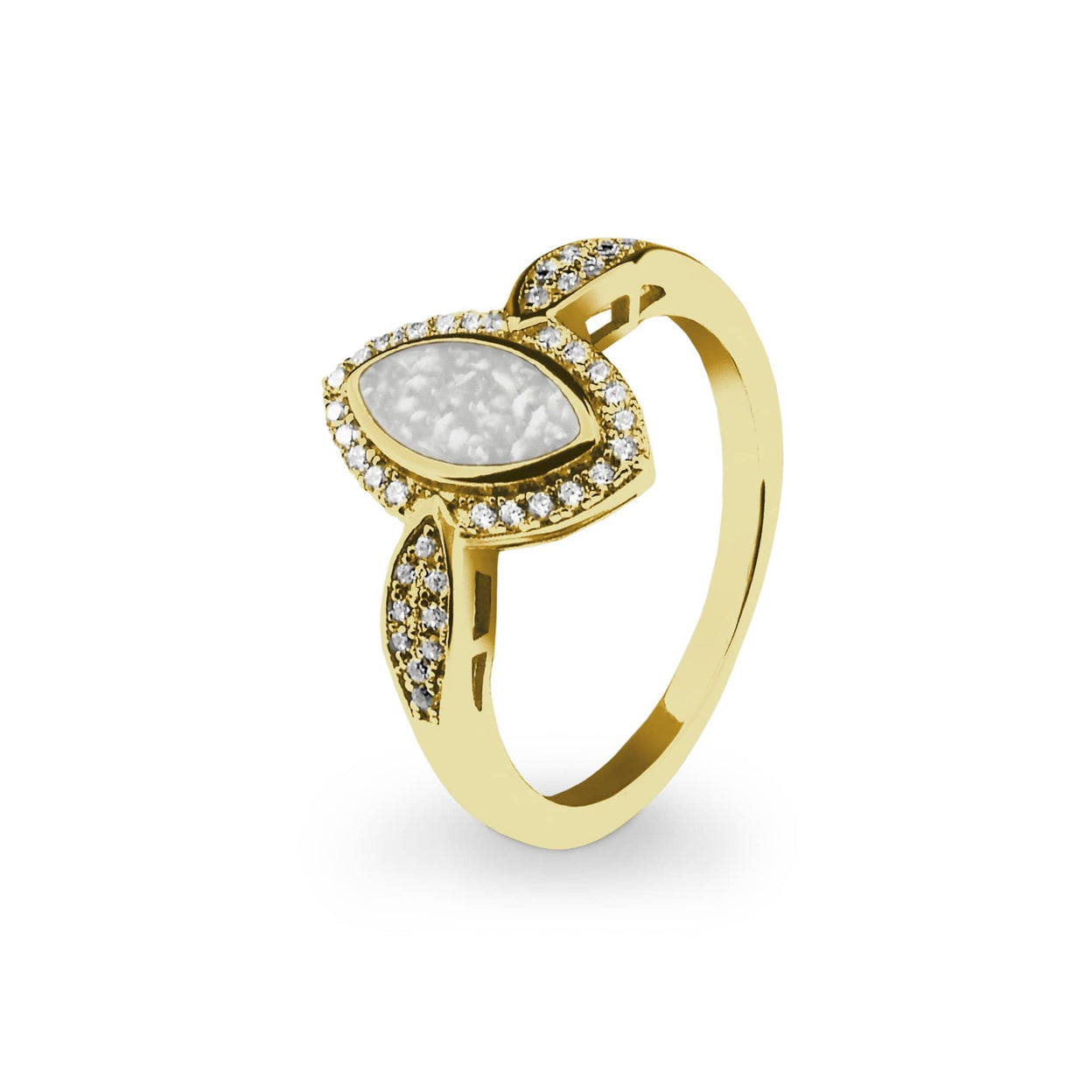 Load image into Gallery viewer, EverWith Ladies Marquise Memorial Ashes Ring with Fine Crystals