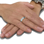 EverWith Unisex Remembrance Memorial Ashes Ring with Fine Crystal