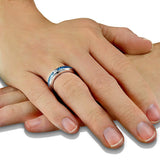 EverWith Unisex Remembrance Memorial Ashes Ring with Fine Crystal