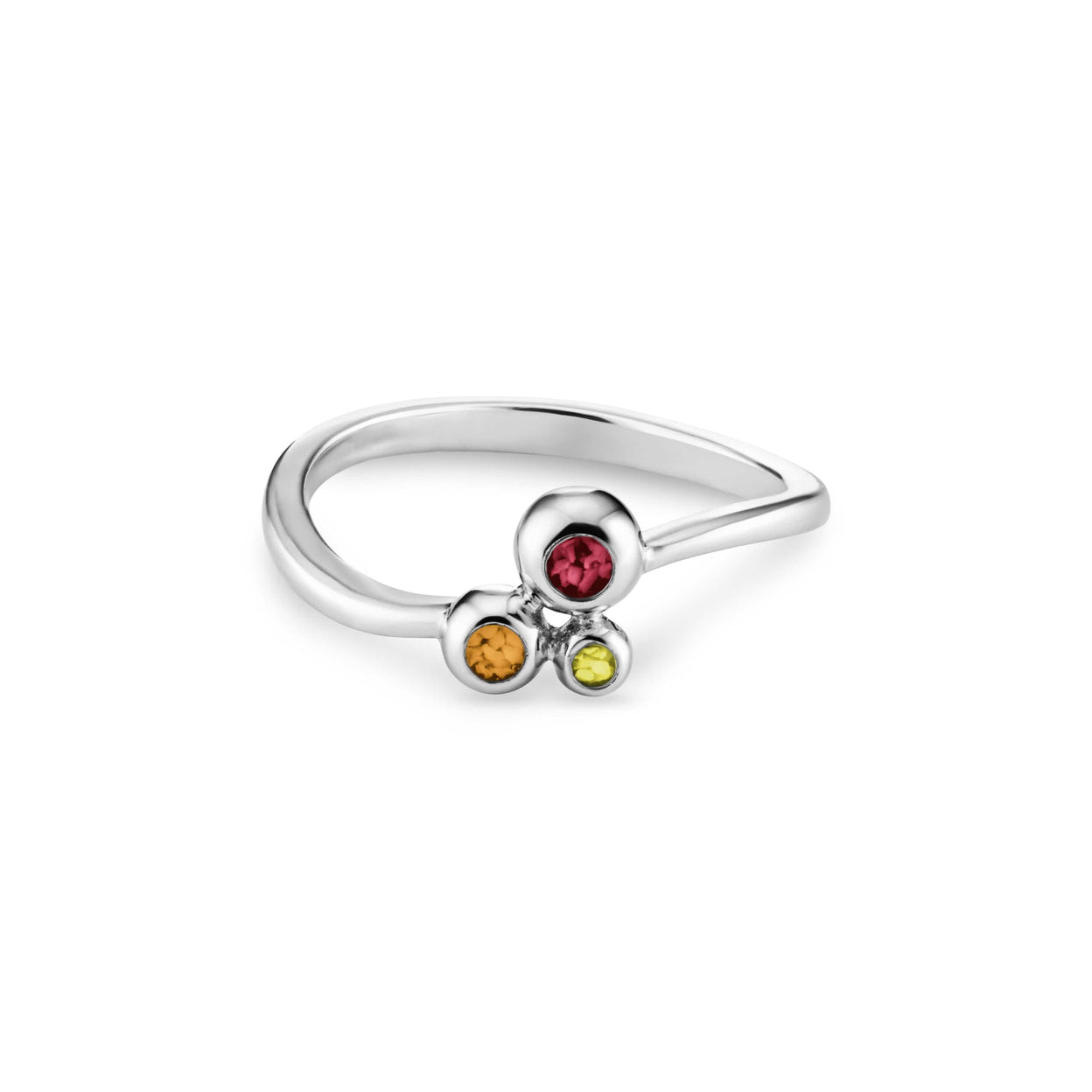Load image into Gallery viewer, EverWith Ladies Rondure Array Triple Memorial Ashes Ring